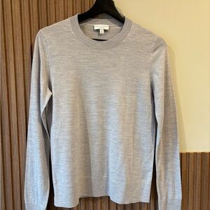 Gray/Blue Merino Wool Sweater